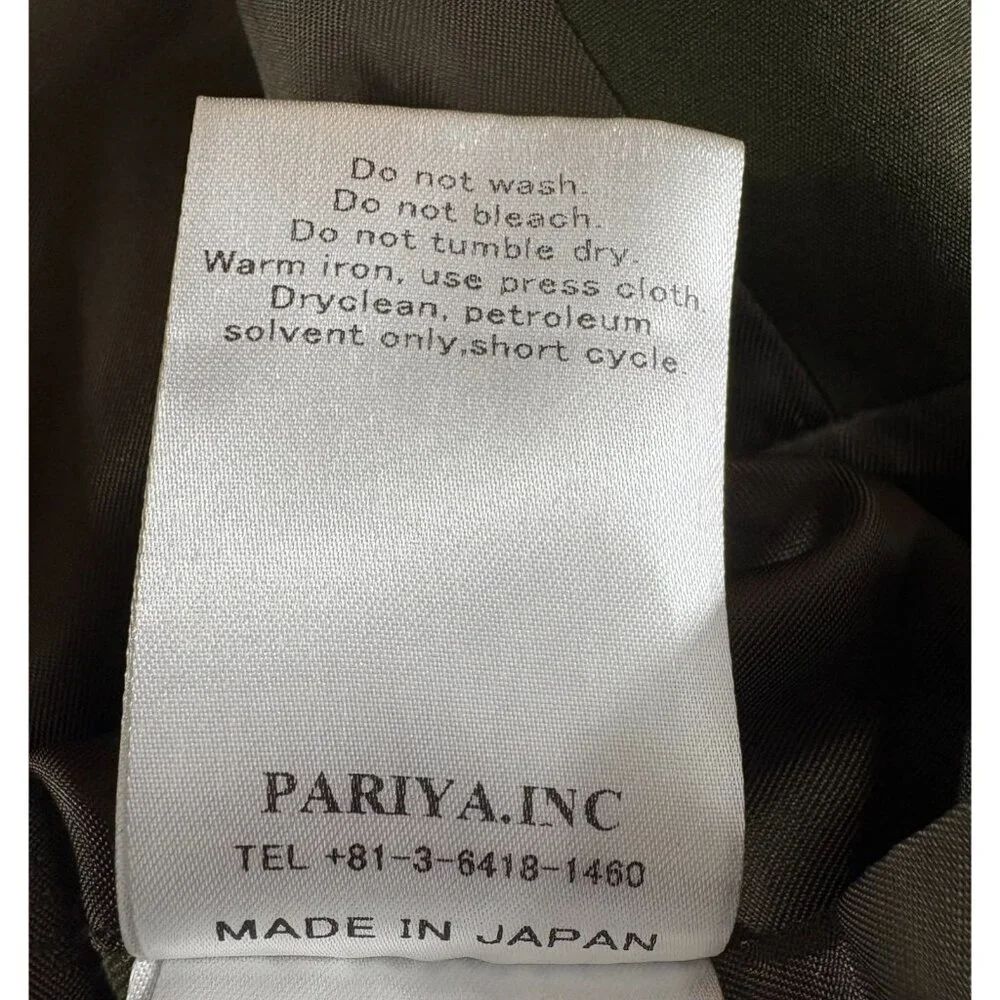 MISTER GENTLEMAN Check Switched Balmacaan Coat sz L color Khaki made in Japan